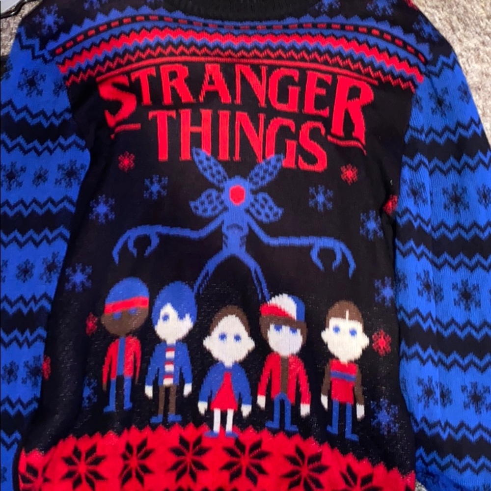 Stranger things Christmas sweater